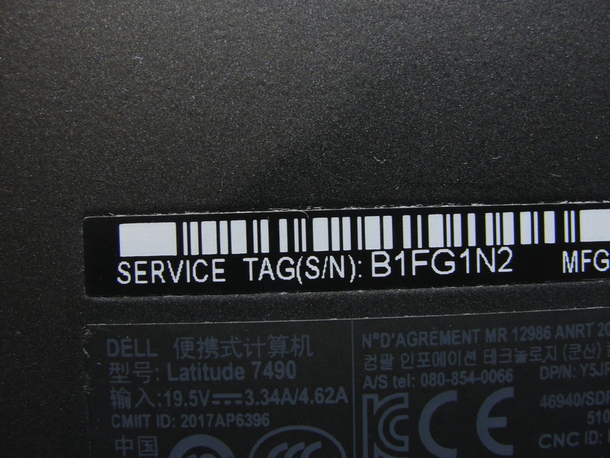 Copertura Inferiore Originale Dell Per Latitude 7490 E7490 – Base Nera Con Codice JCT3R