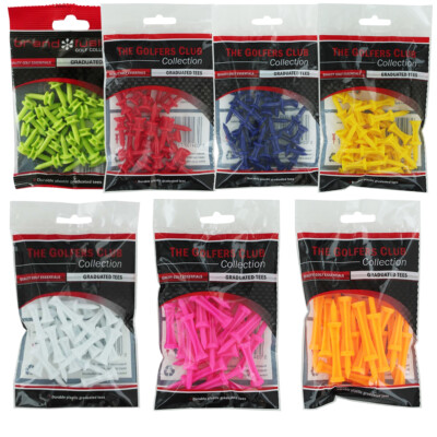 Brand Fusion Graduated Castle Golf Tees Kunststoff Stufen-Tees Multi-Kauf-Angebot