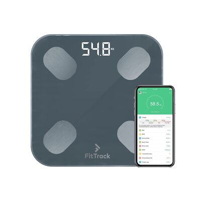 FitTrack Dara Smart BMI Digital Scale - Measure Weight and Body Fat - Most Ac...