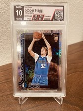 Topps 2025-26 Cooper Flagg #201 Sandglitter Parallel Rookie TPG 10