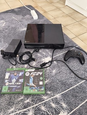 Microsoft Xbox One 500 GB Schwarz PAL Konsole + Controller + FC 24 & NHL 22