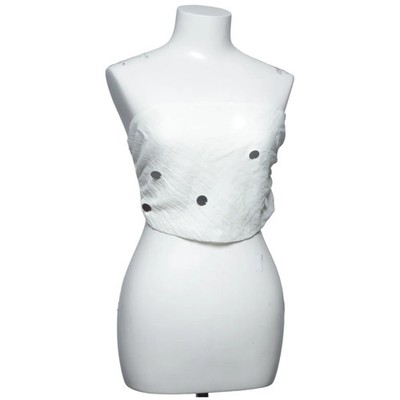 Emory Park, Tube Top, Größe: M, Weiß, Baumwolle/Polyester, Gepunktet, Damen #UAD