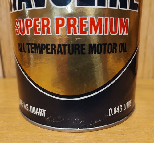 Vintage Texaco Havoline Super Premium Motoröl 1 Quart volle Dose alte Tankstelle - Bild 9 von 9