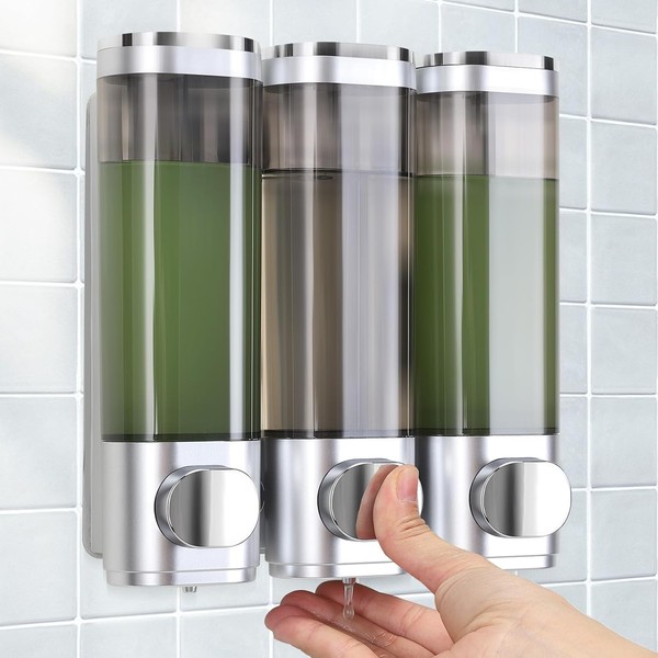 Seifenspender Wandbefestigung 3Er Set Auslaufsicher FüR Shampoo Duschgel-image