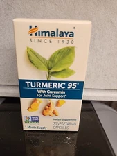 Himalaya Turmeric 95 with Curcumin 30 Vegetarian Capsules Exp 11/2027
