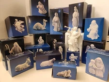 Avon White Porcelain Nativity Set Individual Pieces