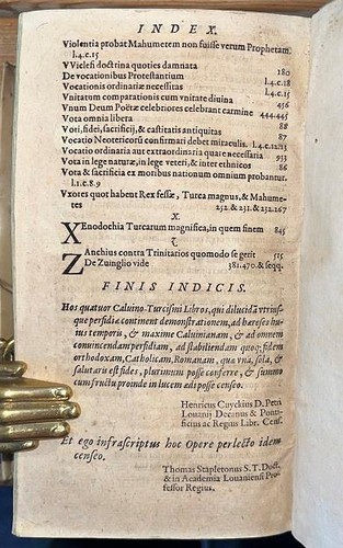 Rare 1603 Wm Rainolds 'Calvino-Turcismus' Anti Calvin Theology Christian / Islam - Imagen 20 de 20
