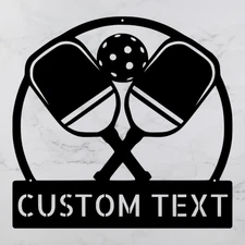 Personalized Pickleball Metal Sign Custom Sports Decor for Pickleball Fans