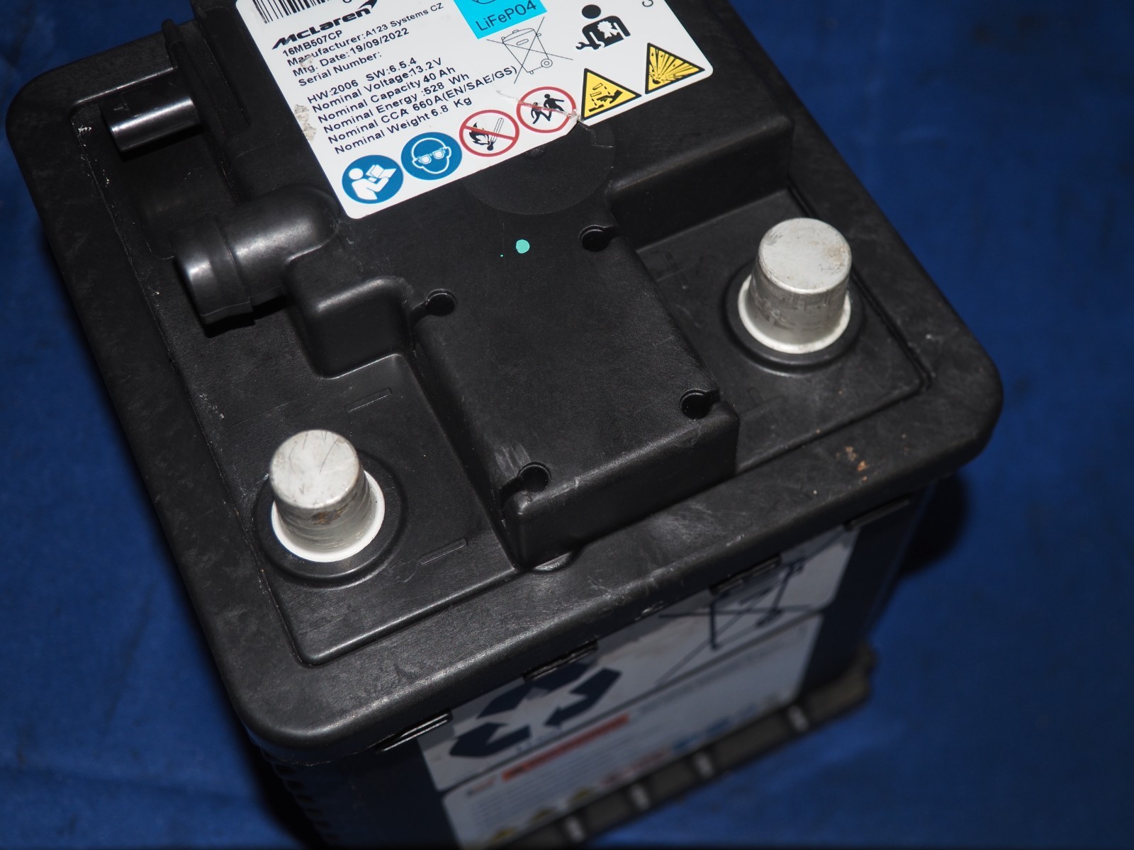 McLaren Elva Battery P/N 16MB507CP