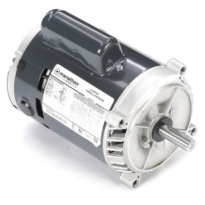 LEESON 5KC36JN268X Motor,1/2 HP,3,450 rpm,56C,115/230V 26VX49