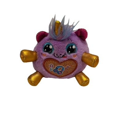 Rainbocorns Sparkle Heart Surprise Series 2 Purple Unicorn Plush Zuru Gold Horn