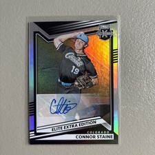 2022 Panini Elite Extra Edition - Signatures #146 Connor Staine (AU, RC)