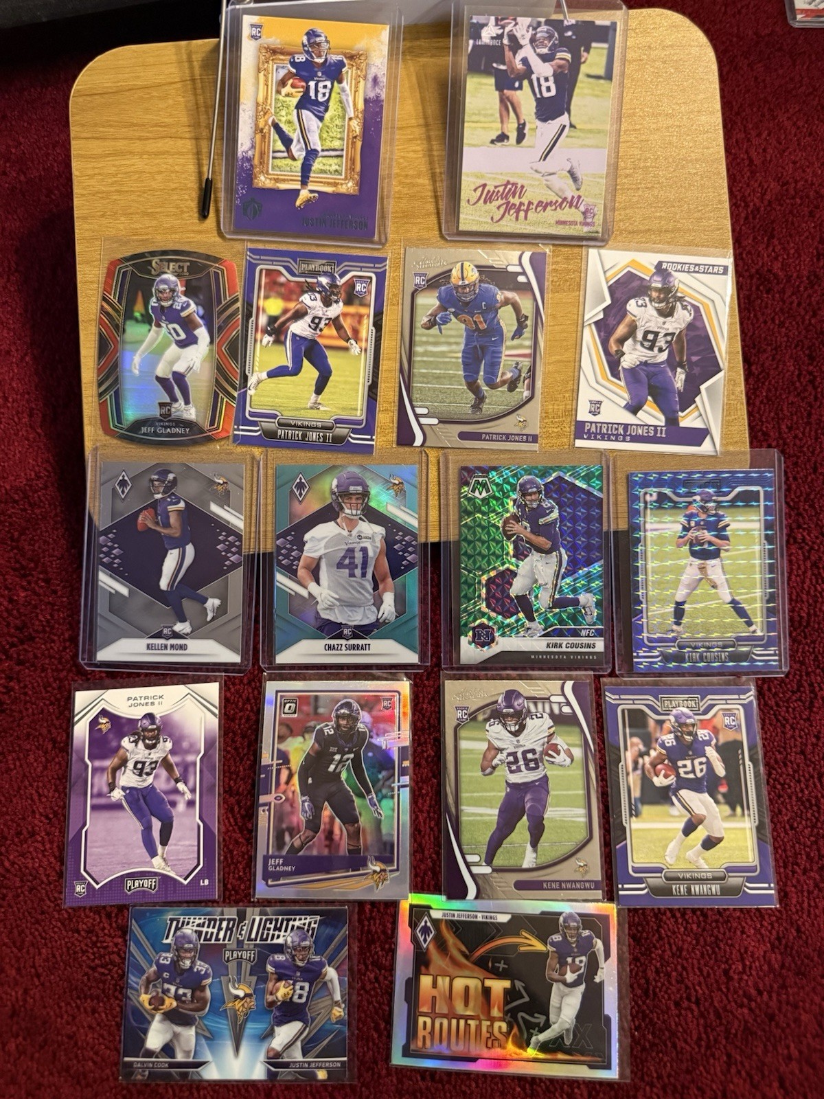 Huge 100+ Near Mint NFL Card Lot, Rookies, Inserts, Autos, RPAs, Prizms, Patches view 12
