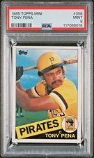 1985 TOPPS/O-PEE-CHEE MINI SET BREAK #358 TONY PENA PIRATES SSP /100 PSA 9 MINT