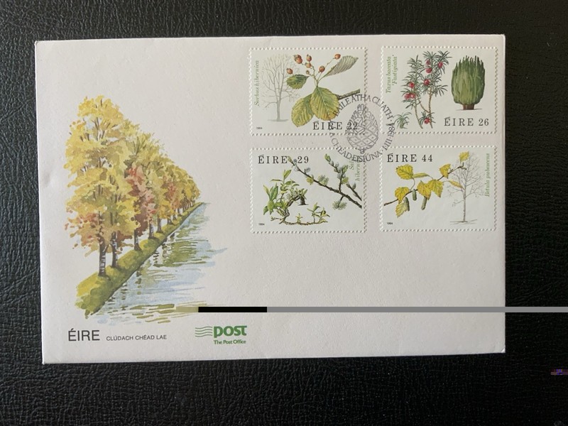 Ireland 1984 #585-588 Trees - FDC