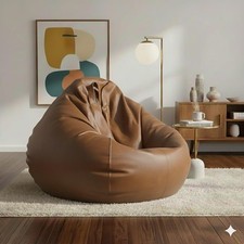 Bean Bag Chair Sofa without beans only cover Faux Leather XXXL For Homes Gift
