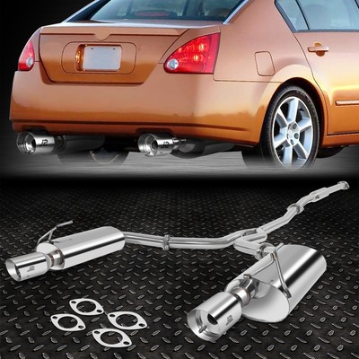 J2 CAT BACK CATBACK EXHAUST 4'' TIP MUFFLER FOR 04-08 NISSAN MAXIMA V6 A34 VQ35