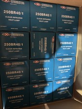 Clear Infrared Heat Lamp 250BR40/1 Lot Of 4 