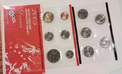 2005 US Mint Set 22 Coin Uncirculated Set Complete Philadelphia & Denver W/COA - Picture 2 of 8