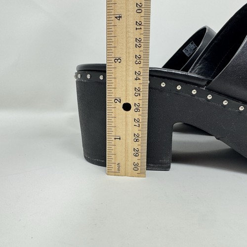 FitFlop Woman Pilar Studded Platform CushX Mid Sole Leather Upper Slip On Clog 9 - Picture 11 of 14