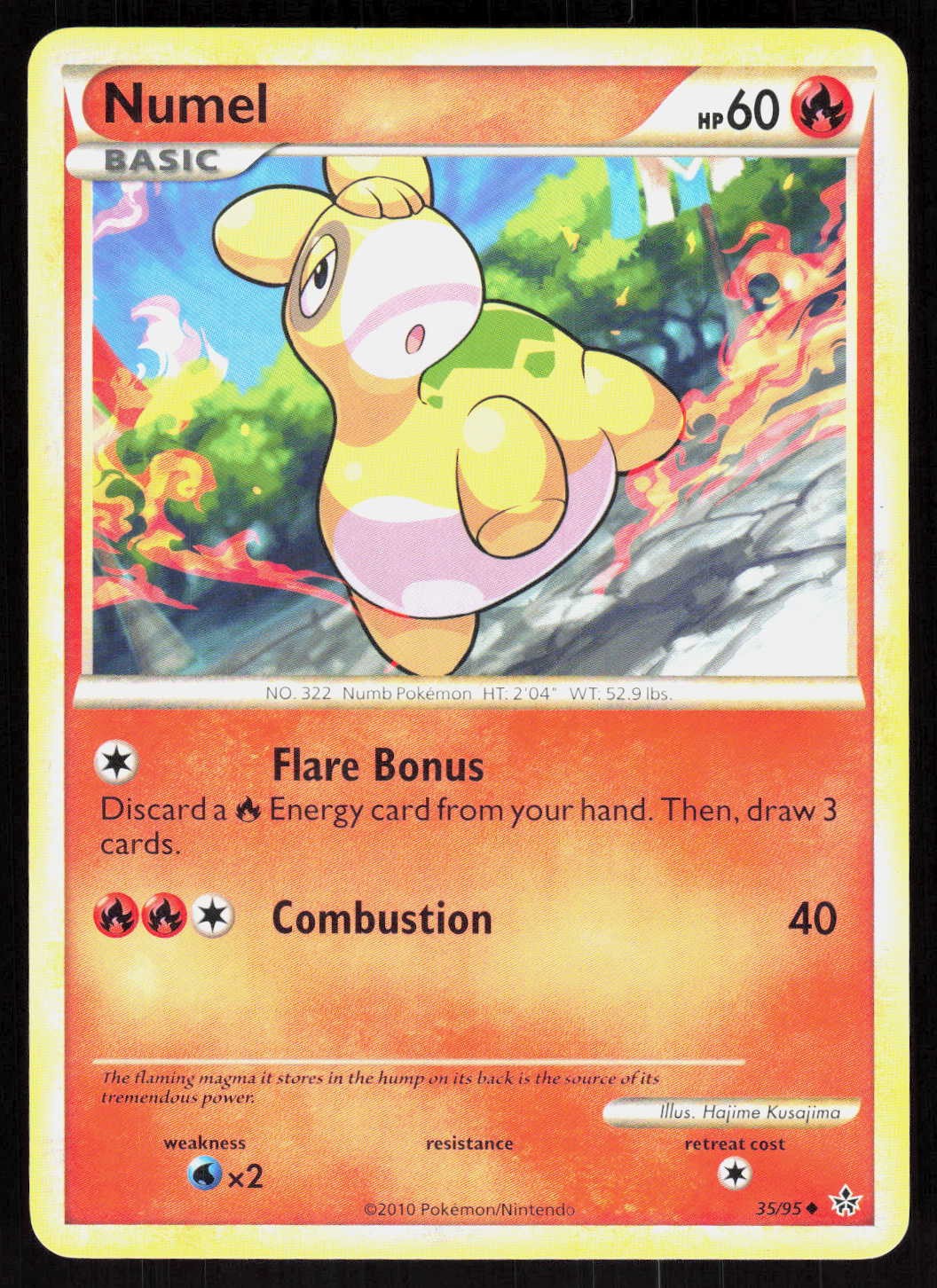 Numel 35/95 Uncommon Unleashed Pokemon EN Lightly Played