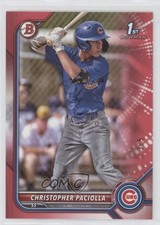 2022 Bowman Draft Red 3/5 Christopher Paciolla #BD-185 16m5