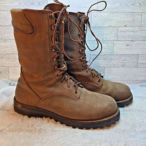 Danner Quarry USA Herren 8" Leder Wasserdicht Einfache Zehe Stiefel Braun Größe 9,5 D
