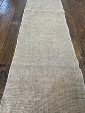 Burlap Table Runner 14"x90" lot of 4 100 Heavy Natural Jute Made in USA
