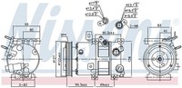 Nissens Kompressor, Klimaanlage 890652 FüR KIA