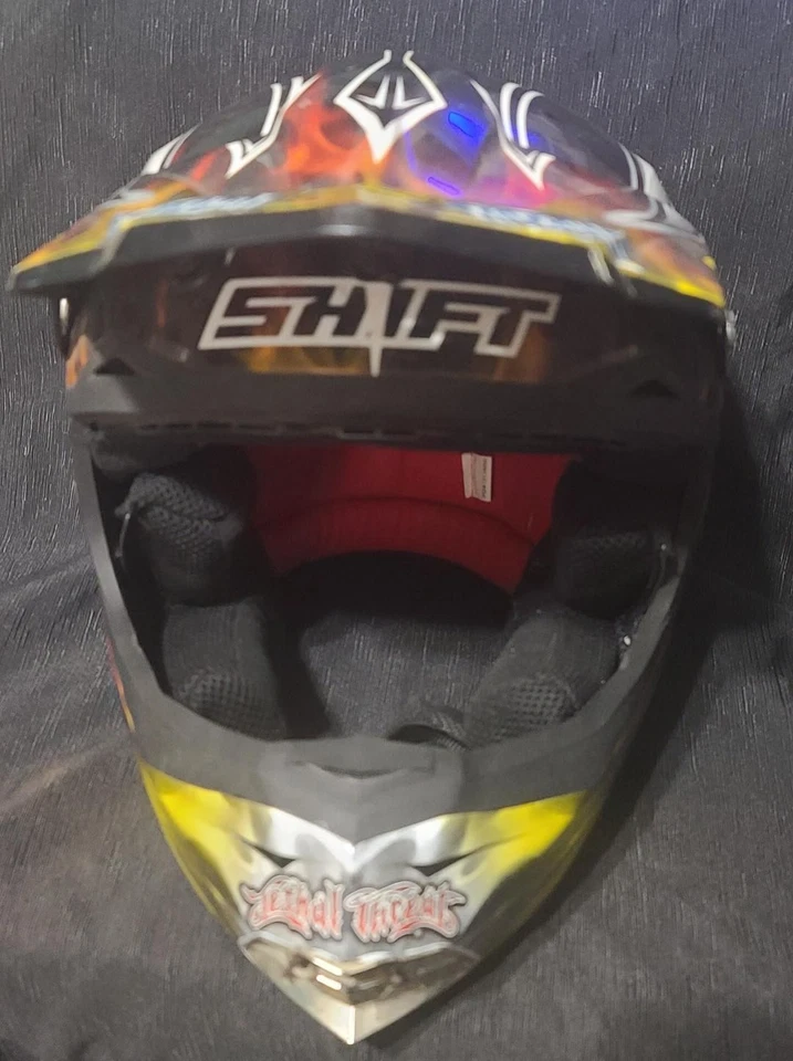 Shift Youth Size M Medium Motocross Dirt Bike Atv Helmet 6 1/8 6 3/8 - Image 4 of 4
