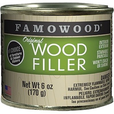 Famowood 36141142 1/4pt Walnut Original Solvent Based Wood Filler-1PK