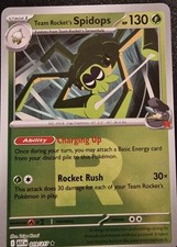 Pokemon Team Rocket's Spidops 019/217 Team Rocket Logo Reverse - Ascended Heroes