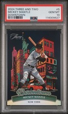 2024 Panini Three and Two - Downtown Mickey Mantle #5 PSA 10 RARE! LOW POP!