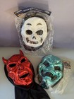 3 Mask Lot: Red Devil (Grabber(, Blue Skull, And White Skull (like scream) — photo 1