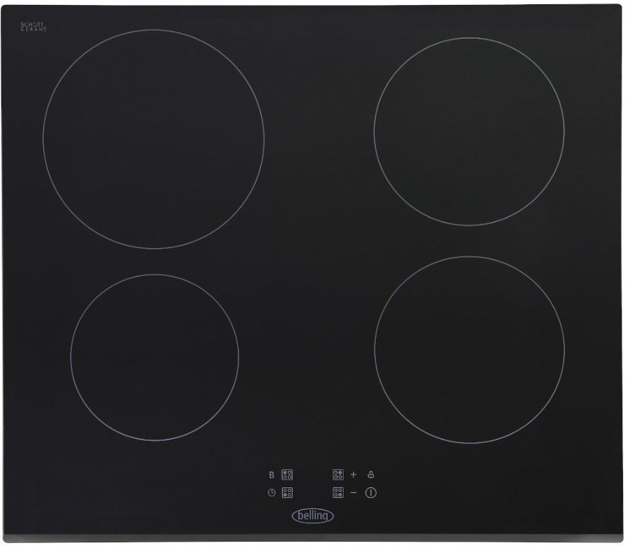 Belling IHT603 BLK - Black 4 Zone Induction Hob 7.2kw