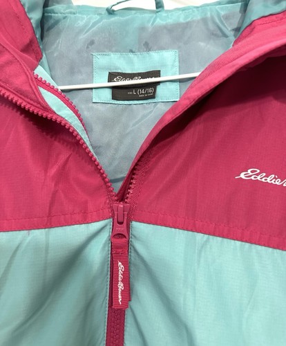 Eddie Bauer Girls Large 14/16 Lone Peak 3 in 1 Full Zip Jacket Pink & Blue - Picture 2 of 4