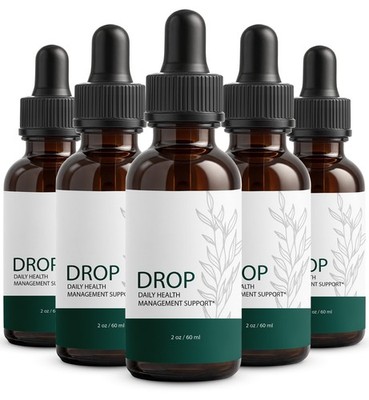 ( 5 Pack ) Drop For Daily Well - Being & Management Support, Blood Health Drops