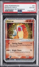 2004 POKEMON EX TEAM MAGMA VS TEAM AQUA #91 ENTEI EX-HOLO PSA 6 on eBay