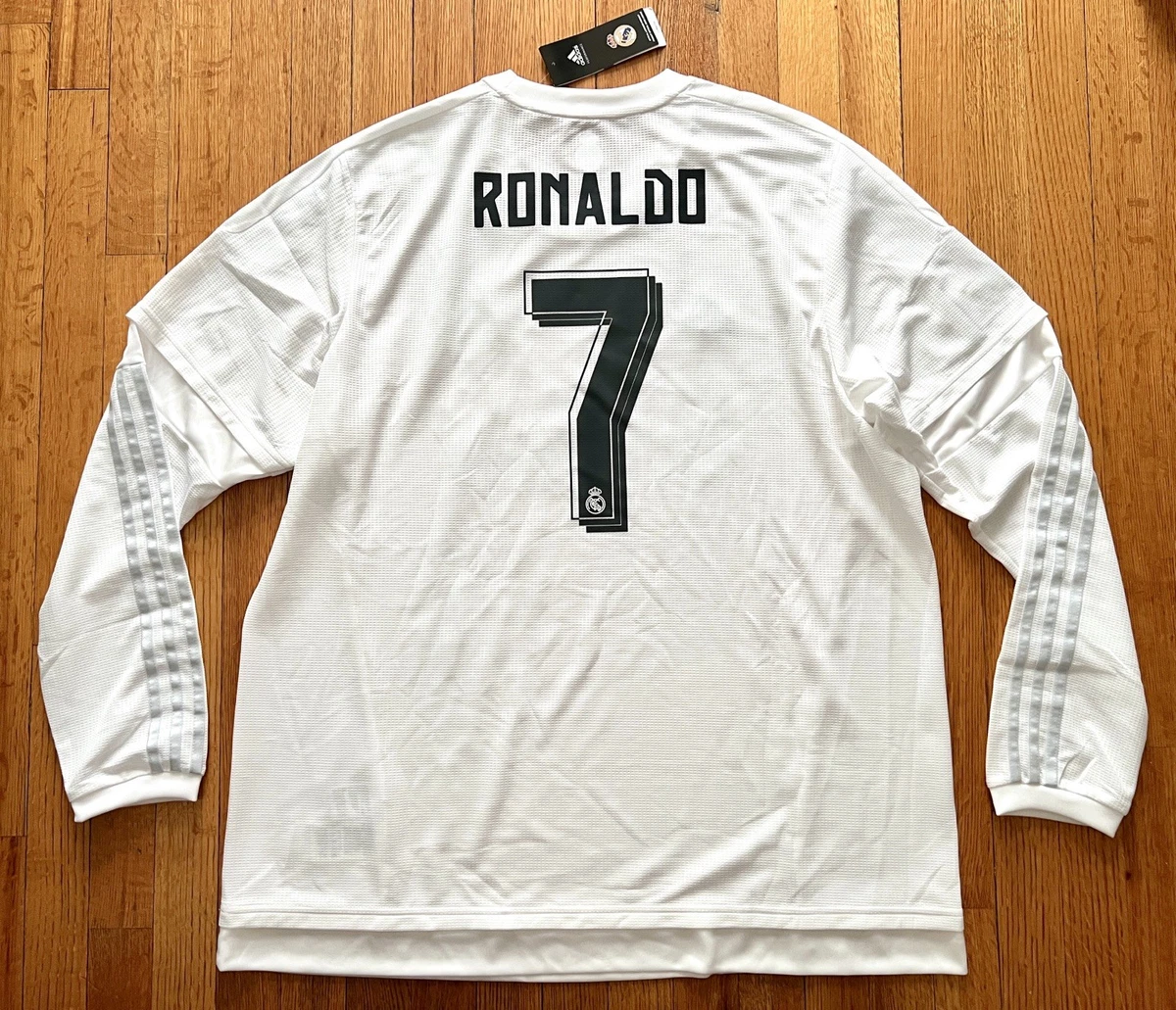 Real Madrid Cristiano Ronaldo White International Club Soccer Fan