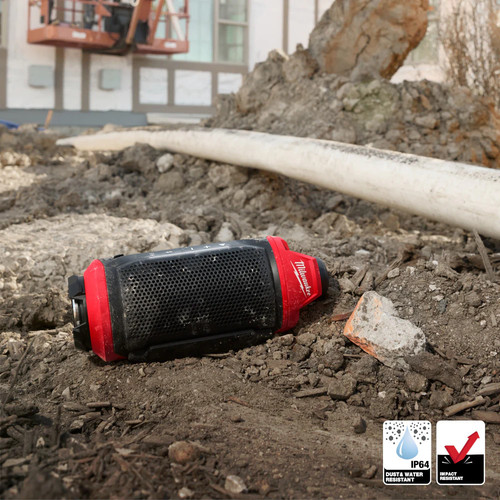 Milwaukee 2955-20 M12 12V PACKOUT Bezprzewodowy głośnik Bluetooth Jobsite Speaker - Bare Tool - Zdjęcie 8 z 12