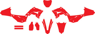 Honda CR125-250 2002-2012 Polisport Restyle vector template
