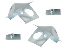 Reparaturbleche Hinterachsaufnahmen 2mm Set mit Gewindeplatten f&uuml;r Mercedes W201