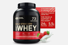 OPTIMUM NUTRITION GOLD STANDARD 100% WHEY™ PROTEIN 5LB Muscle Support & Recovery 12.00 per gallon