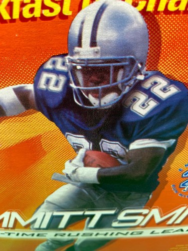 Dallas Cowboys Emmitt Smith All Time Rushing Leader Wheaties Cereal Box Sealed - Picture 9 of 10
