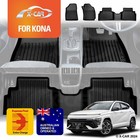 3D Floor Mats for Hyundai Kona 2023+ Heavy Duty All Weather Car  Liner