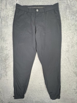 Primo Pants Mens 32 Regular Gray Golf Performance Ankle Zip Stretch Golf 32x28