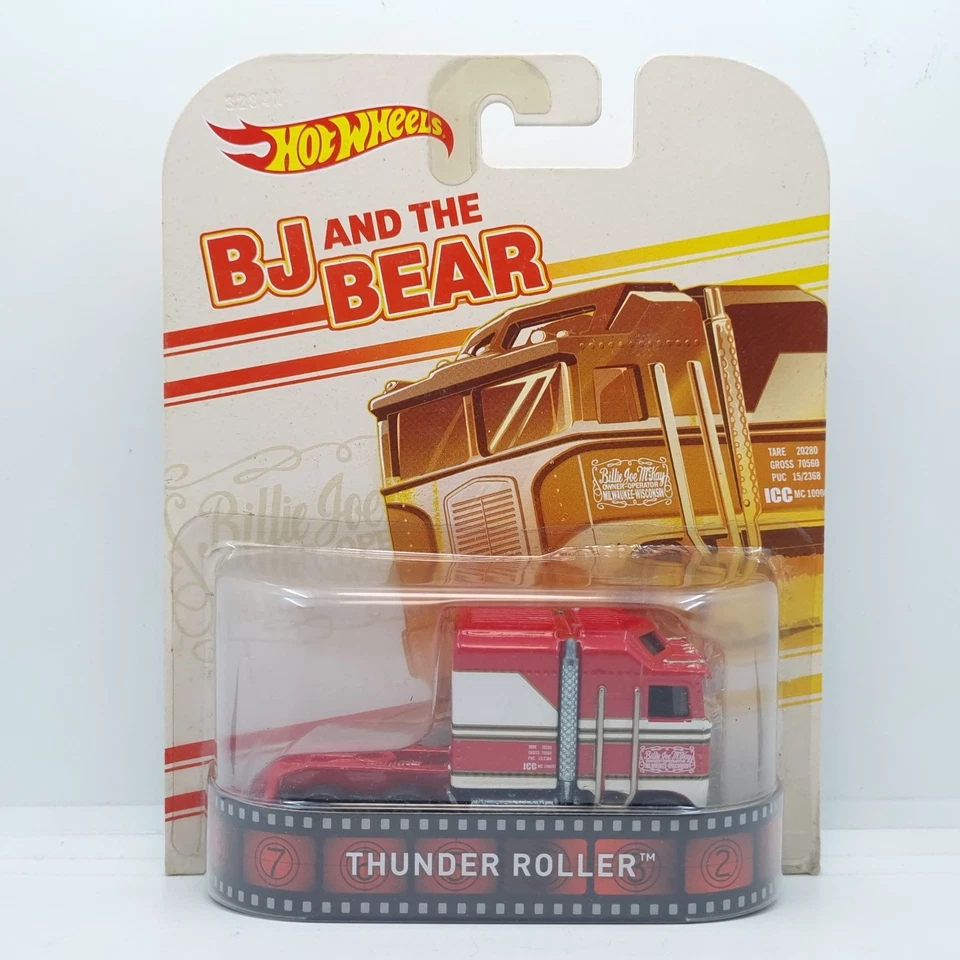 Hot Wheels 2014 Retro Entertainment Thunder Roller Bj and the Bear con protector Foto 2 de 4