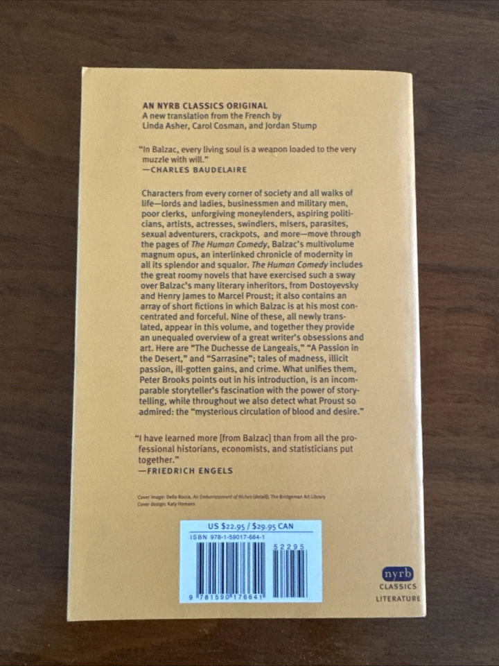 Human Comedy : Selected Stories by Honore De Balzac (2014, Trade Paperback) - image 2 of 3