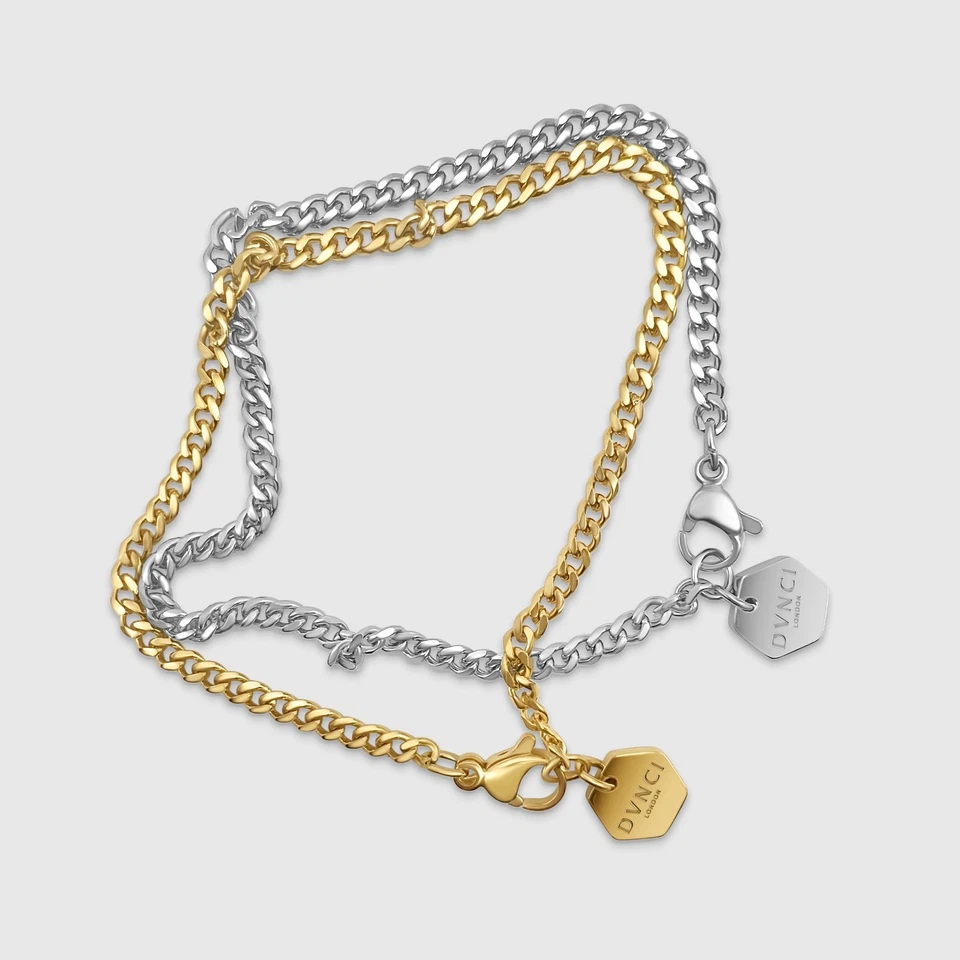 Cuban Link Minimalist Curb Chain Bracelet Jewelry 18k Gold 3mm Cuban Bracelet 7” - Image 3 of 4