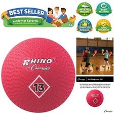 Ultimate 13'' Red Playground Ball - Durable 2-Ply Construction for Endless Fun